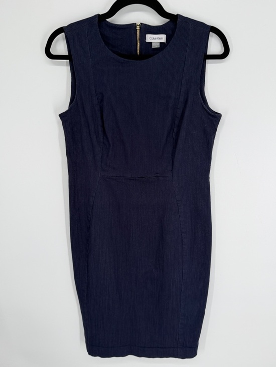 Calvin Klein Dresses & Skirts - Calvin Klein Sleeveless Sheath Dress Denim Size 12